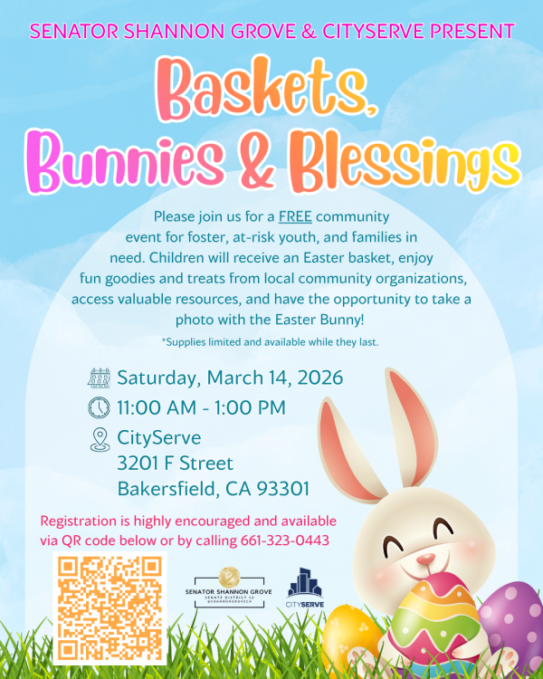 Baskets, Bunnies & Blessings Brings Easter Joy, Resources, and Community Support to Foster and At-Risk Youth in Bakersfield