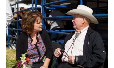 Talking to the rodeo legend, Cotton Rosser