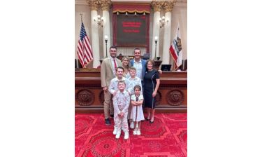 Senator Shannon Grove and Assemblyman David Tangipa  Honor Retired NFL Quarterback, Derek Carr 