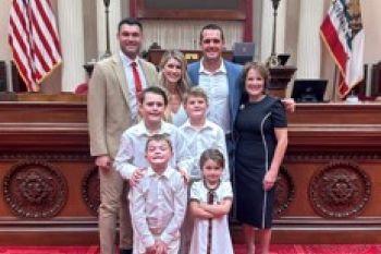 Senator Shannon Grove and Assemblyman David Tangipa  Honor Retired NFL Quarterback, Derek Carr 